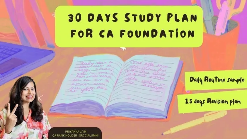 CA Foundation Study Plan