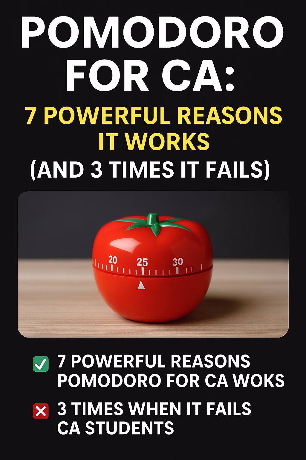 Pomodoro for CA: 7 Powerful Reasons It Works (And 3 Times It Fails)
