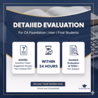 CA Mock Test / PYP evaluation