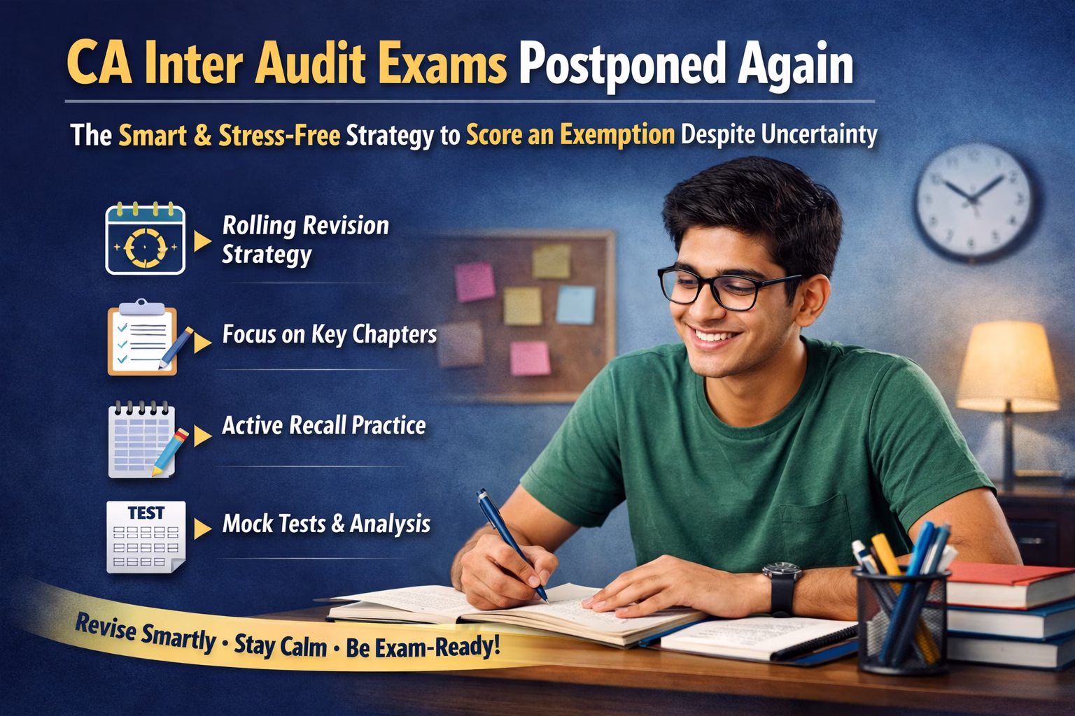 CA Inter Audit Exams Postponed Again