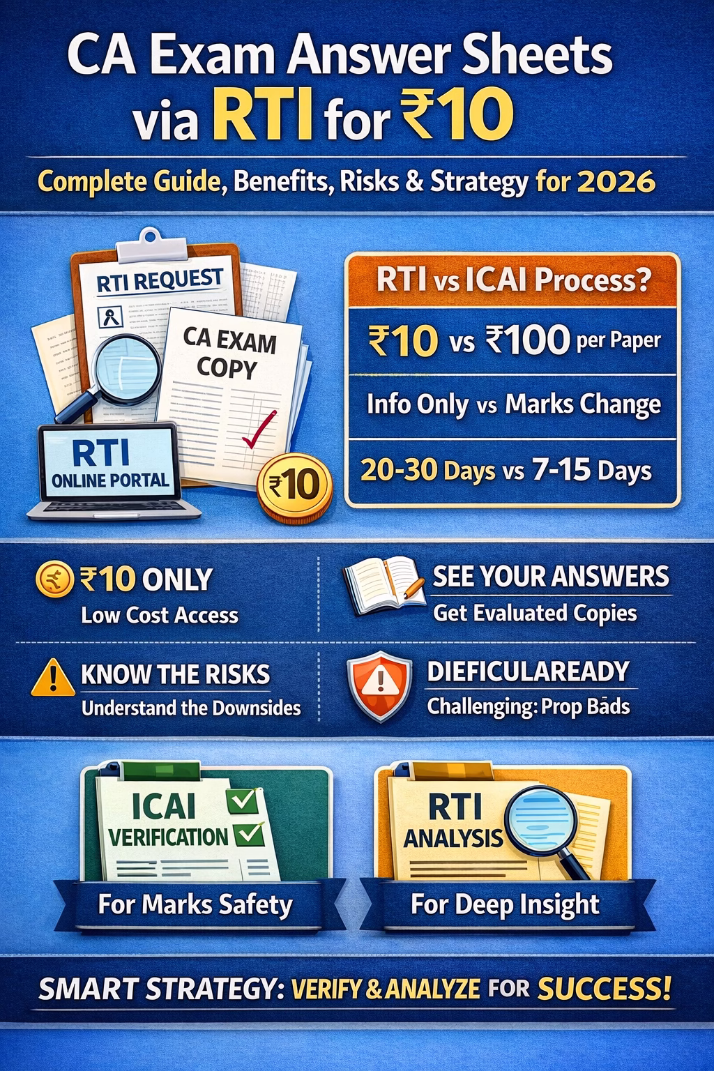 CA Exam Answer Sheets via RTI for ₹10