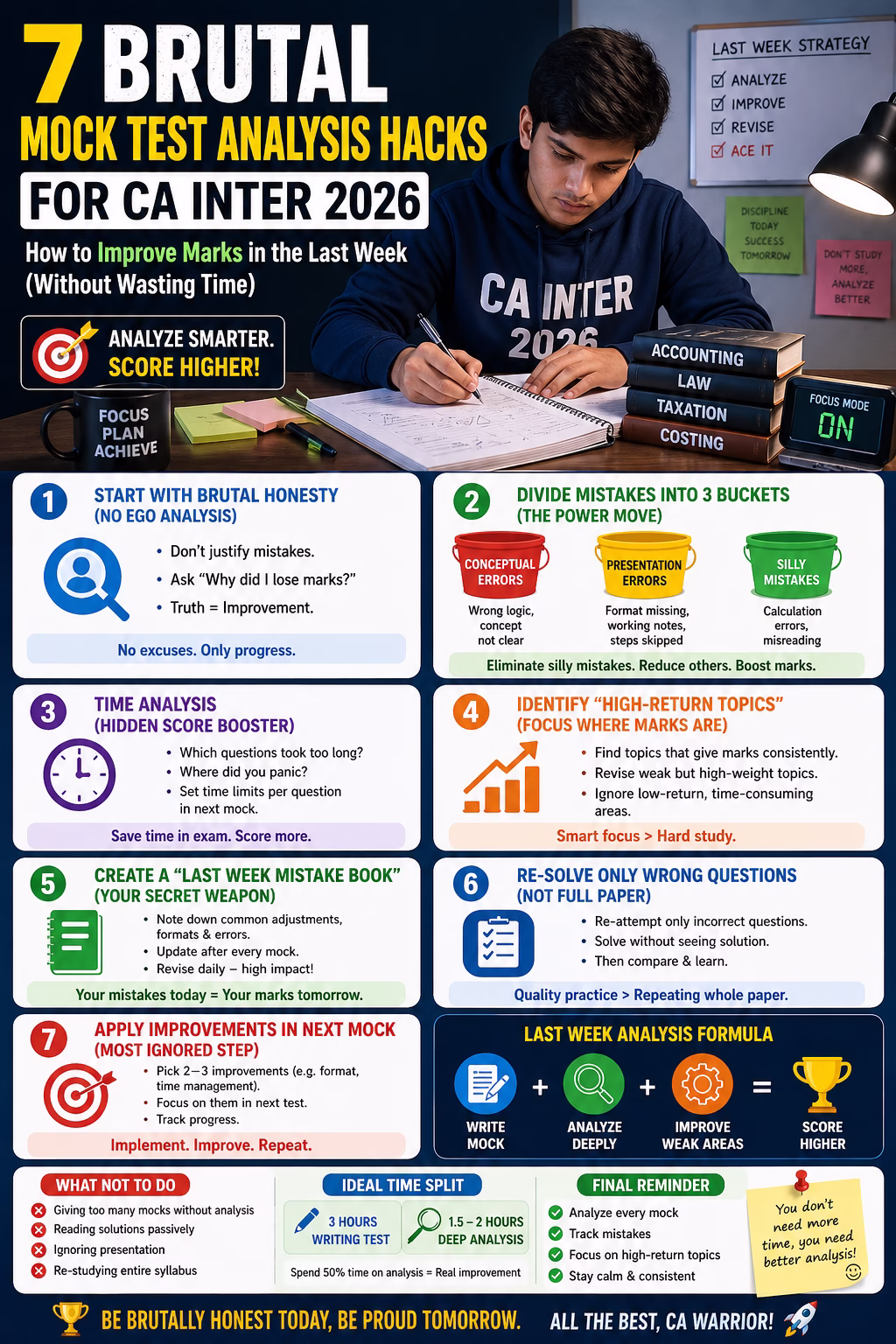  Mock Test Analysis Hacks for CA Inter 2026