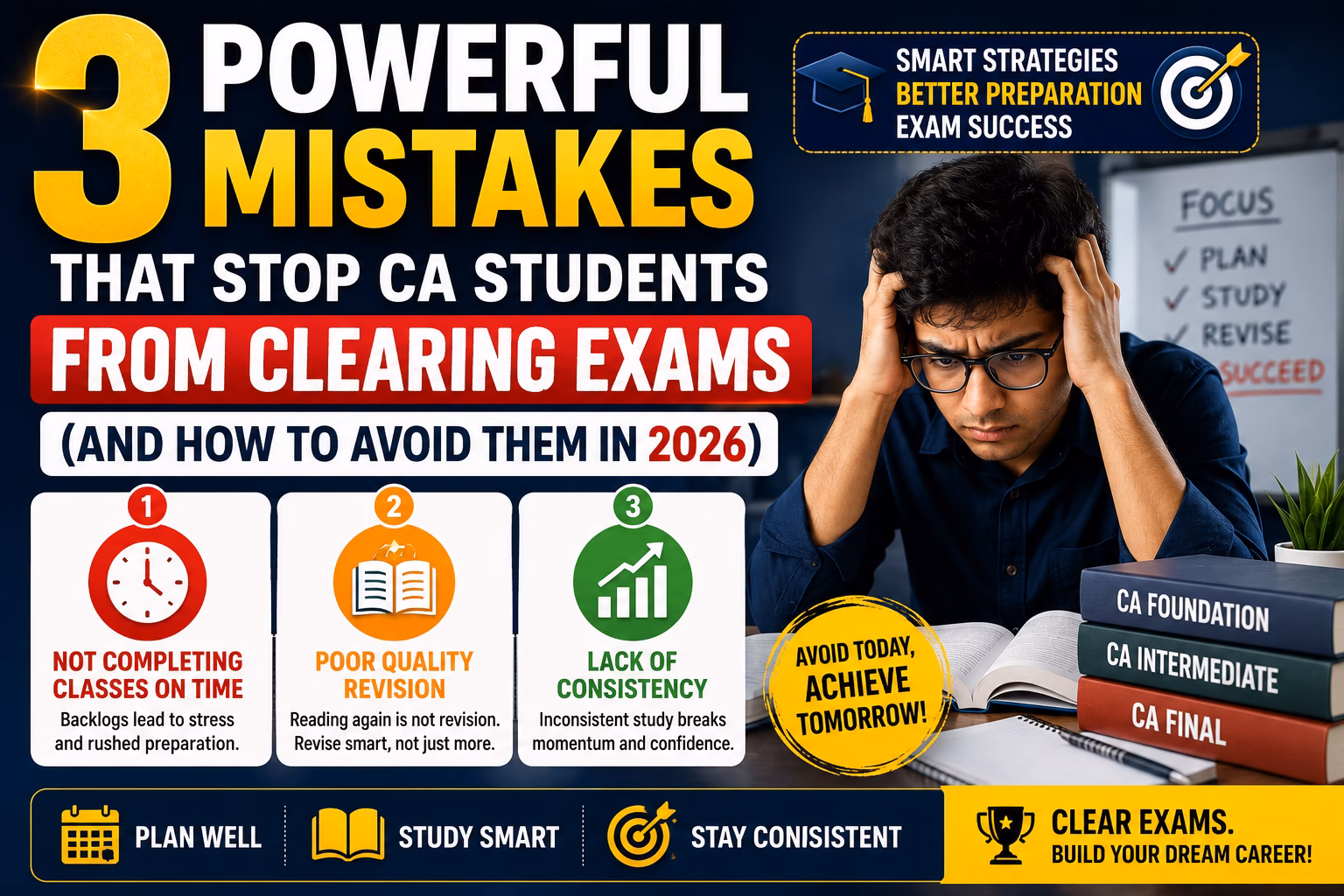 Mistakes That Stop CA Students from Clearing Exams: