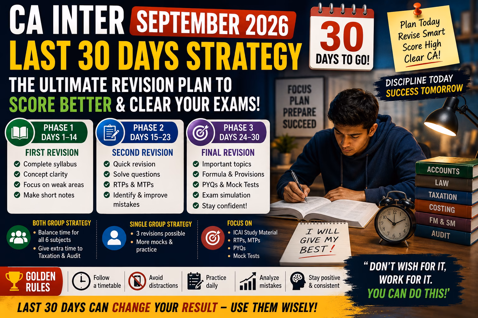 CA Inter Last 30 Days Strategy 