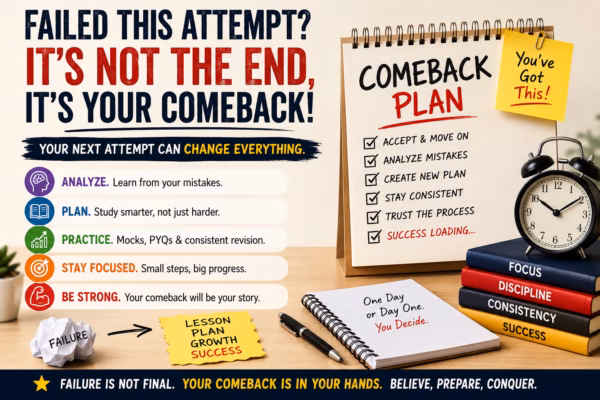 Failed CA Attempt Comeback Plan for CA Students