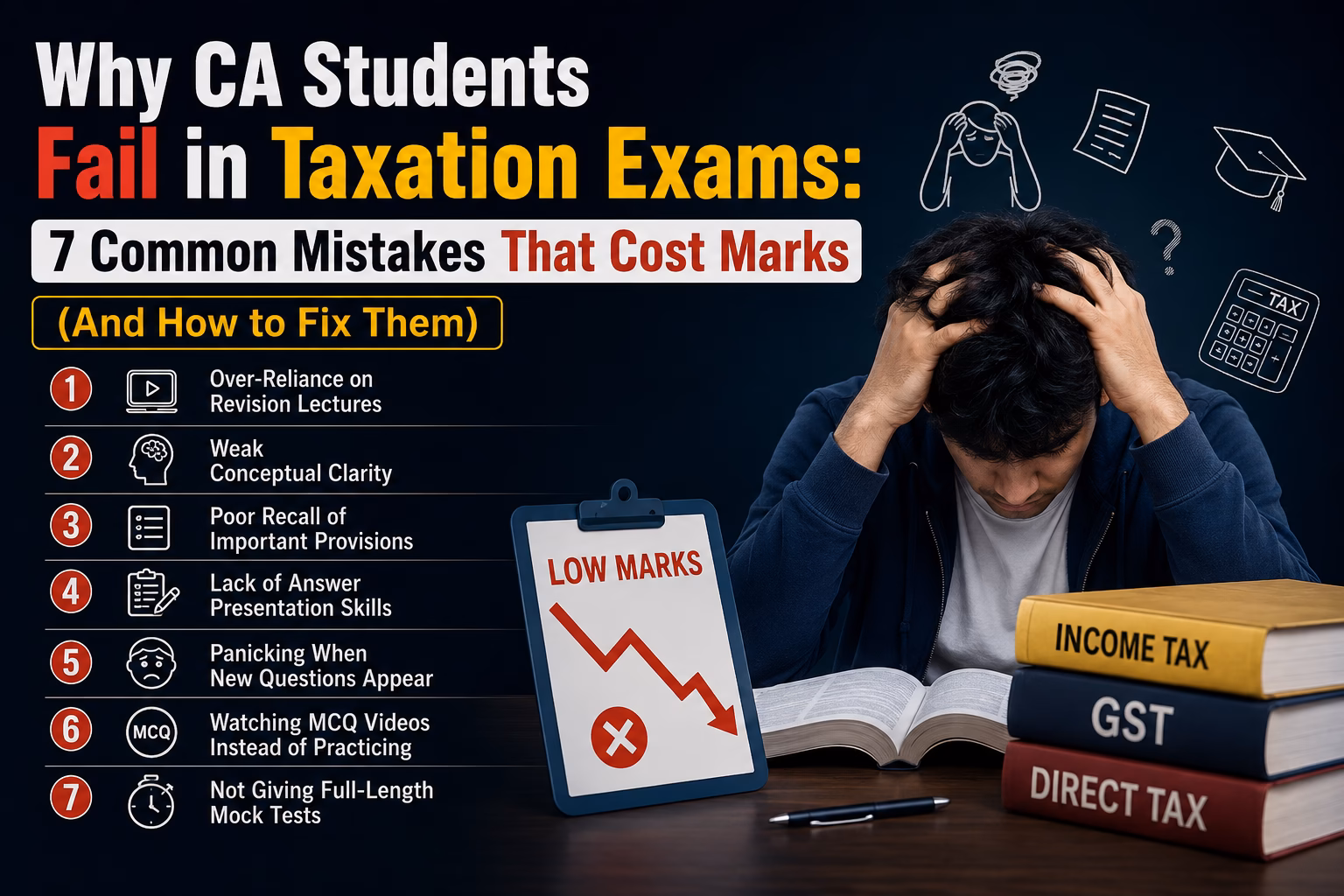 Why CA Students Fail in Taxation Exams 