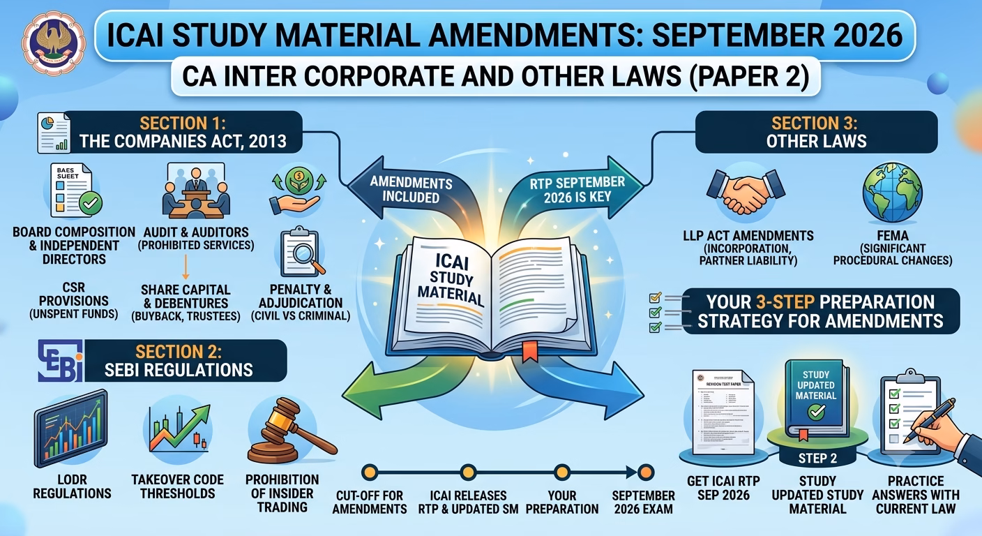 CA Inter Law Amendments