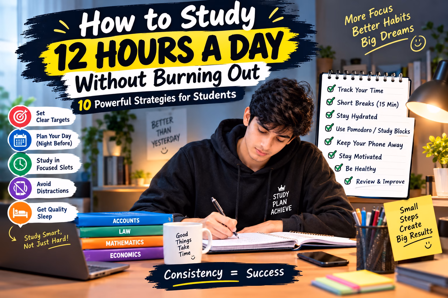 Study 12 Hours a Day Without Burning Out: