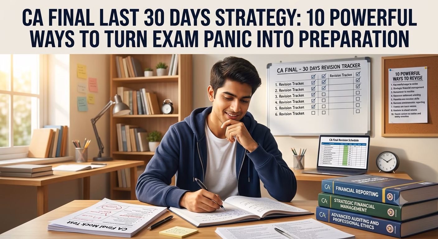 CA Final Last 30 Days Strategy: 